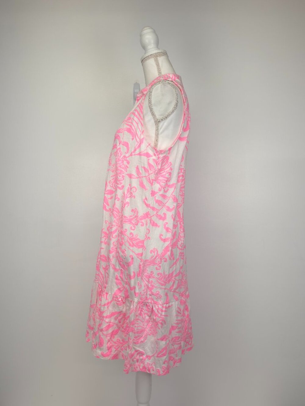 NWOT Lilly Pulitzer Riegan Dress Rousseau Pink Glisten in the Sun Large - Picture 6 of 10